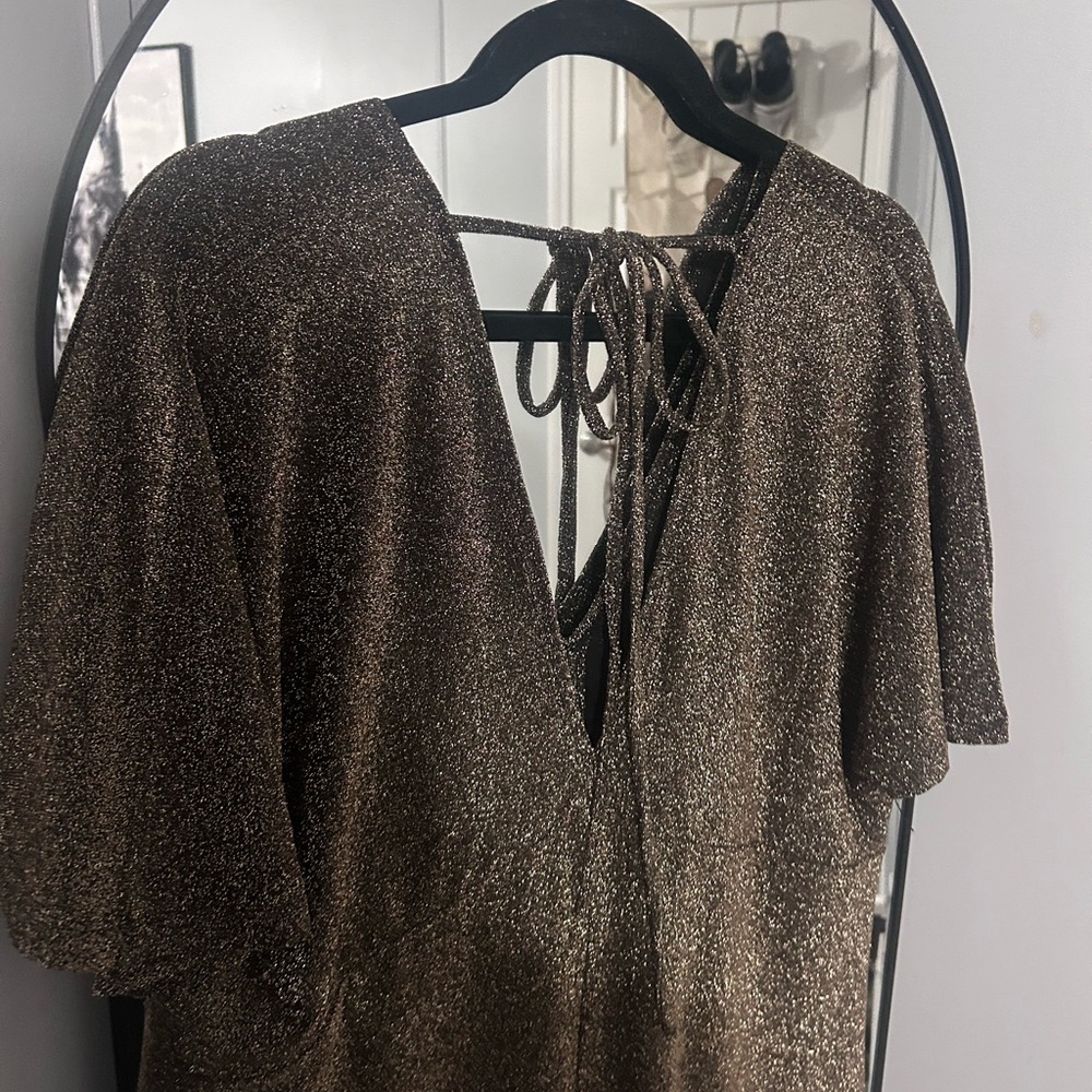 Elegant black and gold Glitter Dress - Picture 7 of 11